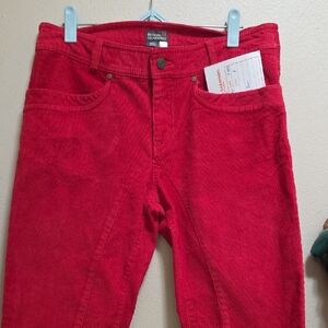 Royal Robbins Vibrant Red Corduroy Trousers